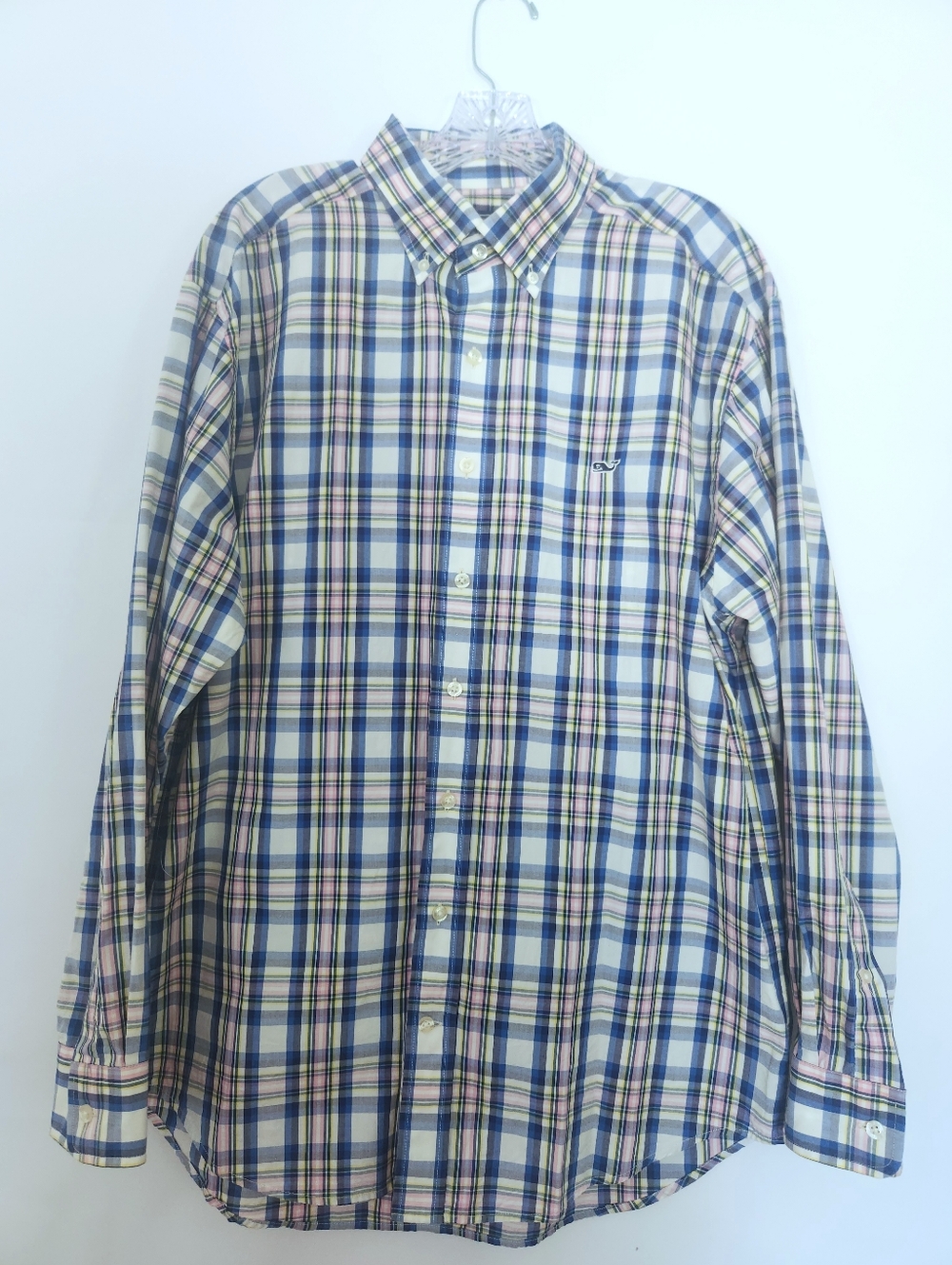 Vineyard Vines Whale Preppy Business Casual Button Down Shirt Large